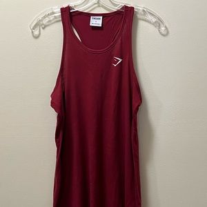 New Red gymshark tank top just out of pack never been worn out or in.